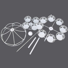 2X 2 Schicht 12 Count Karussell Cupcake Stand Halter Display Hochzeits Torte Cup Display Stand