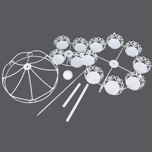 2X 2 Layer-12 Count Carousel Cupcake Stand Holder Display Wedding Cake Cup Display Stand