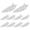 10 StüCk AngelköDer KöRper 5Cm 2.7G Unlackierte Crankbait Vib Minnow Wobbler Hard Bait Blank KöDer 7