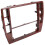 2X for  B5 Middle Escutcheon Center Decorative Box Dashboard Console Panel CD Recorder Frame Radio Face Trim 3