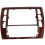 2X for  B5 Middle Escutcheon Center Decorative Box Dashboard Console Panel CD Recorder Frame Radio Face Trim 4