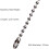6 Pcs Ceiling Fan Pull Chains Wooden Pendant Pull Chain Extension for Ceiling Light Lamp Fan Chain 5