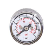 6X Scuba Diving PCP Air Micro-Pressure Gauge Manometer Manometer 16Bar,1/8 NPT Thread