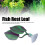 Purple Double Layer Silicone Fish Rest Leaf for Aquarium 15cm 4