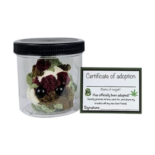 3X Adopt A Weed Plushie,Jar Funny Plush Desktop Accessories B 2