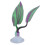 Purple Double Layer Silicone Fish Rest Leaf for Aquarium 15cm 14