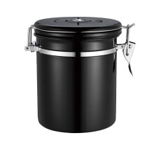 Stainless Steel Airtight Canister 1.5L Food Storage with Vent Valve