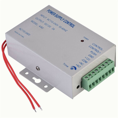 10X K80 Door Access System Electric Power Supply Control  12V 3A Miniature Power/Electric Lock Power 2