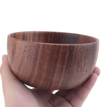 Akazien Holz für Obst, Salate und Nudeln, Salat Holz Schale 5.1X 2.4 Zoll