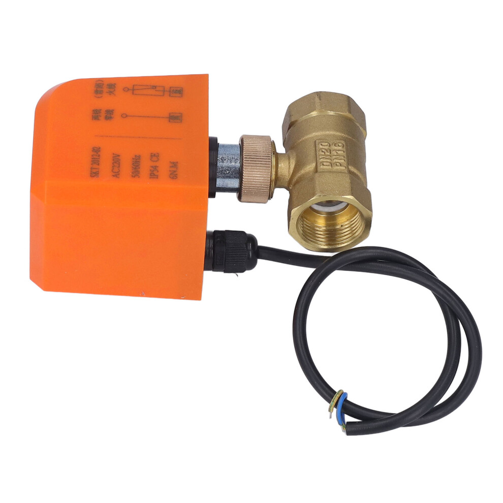 Industrial Motorized Ball Valve Dn20 2 Way Normally Closed Ac220v Electric 4331388990024