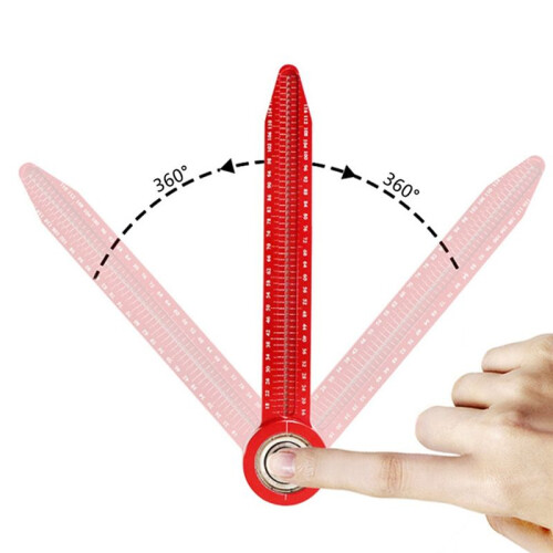 Adjustable Drawing Compass Portable Drawing Compass Industrial Design Drawing Decoration Hole Ruler Ruler DIY 1