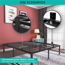 4 PCS Non Slip Mattress Gripper for Metal Frame, Adjustable Non Slip Mattress Gaskets, Mattress Retainer Bar, Mattress