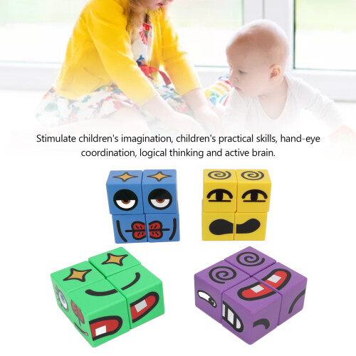Expressions Matching Cube Toy for Kids, ABS, 3+ 1