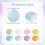 2Conjunto 2 Polegadas Rodada Fatiado Capiz Shell Disc Sea Shell Coin Bead Connector com Furos Duplos de 1,5 mm para Artesanato 6