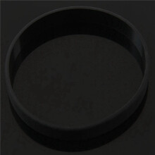 6X Gomma di Silicone di Moda Elasticita' Wristband Della Fascia di Polso Bracciale Braccialetto Nero