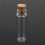 80Pcs 11X32mm Tiny  Empty Clear Cork Glass Bottles Vials 2Ml 3