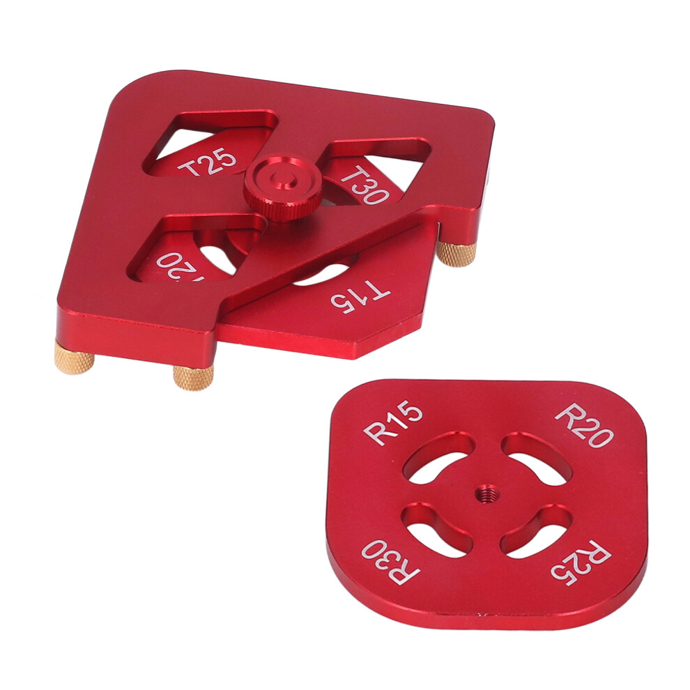 Precision Router Template Set Aluminium Alloy Round Corner Jig For Woodworking 7901388990309