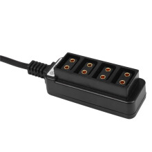 3X Male D-Tap B Type Power Dtap Tap to 4 Female P-Tap Ptap Hub Adapter Electric Splitter
