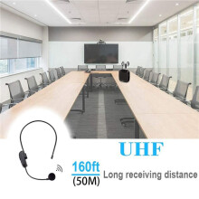 3X Novo Amplificador de Volume do Microfone UHF Sem Fio Profissional 2 em 1 para Ensino de Fala