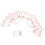 20LED Rose Gold Geometric String Lights for Indoor Decor, 3AA Batteries 1