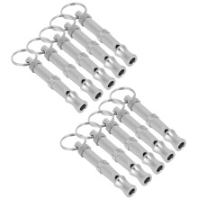 10PCS Stainless Steel Dog Whistle Trainer Sound Waves, 5.5cm