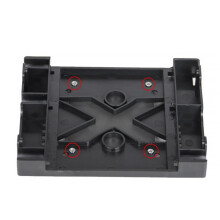6pcs 5.25 Optical Drive Position 2.5 Inch to 3.5 Inch SSD 8CM Fan HDD Adapter Tray Dock Hard Drive Holder