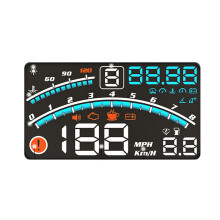 V41 Heads Display Car OBDII EUOBD 5.5In Windshield Projector HUD Display Shift Reminder Water Temp. RPM /H