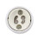 8X E27 to GU10 LED Light Socket Adapter Socket Adapter Lamp Bulb Converter White 5