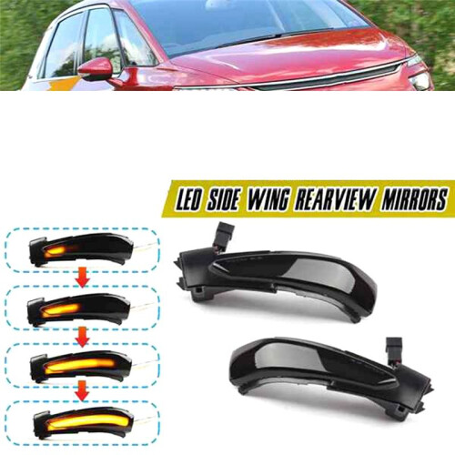 Dynamic LED Turn Signal Light Rearview Mirror Light Indicator for  508  C4  DS5 2011-2018 2
