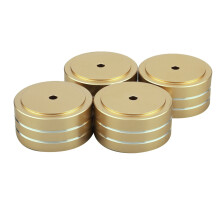 8Pcs 40X20mm Aluminum HIFI AMP Speaker Isolation Stand Turntable DAC Feet Pad (Gold)