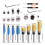 10PCS Router Bits, Including 4 Flush Trim Router Bits 1/4 Shank, 4 Pattern Flush Trim Router Bits with 2 Impact Bits Et 9