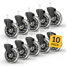 Clear Furniture Leg Caps 11mm Chair Floor Protectors Transparent Covers for Hardwood Noise Reduction