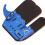 Blue Leather Archery Finger Tab for Right Hand, Fits 20-21cm Palm 5