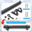 Tailgate Hinge Flagpole Holder Antenna Bracket Tailgate 2-in-1 Flagpole Bracket for  JK JL BJ40 Universal 5