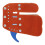 Blue Leather Archery Finger Tab for Right Hand, Fits 20-21cm Palm 10
