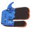 Blue Leather Archery Finger Tab for Right Hand, Fits 20-21cm Palm 16