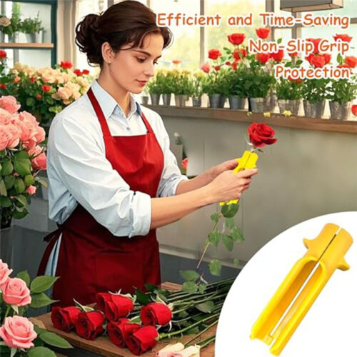 Rose Thorn Remover, Roses Leaf Stripper Tool, Safe, Efficient, and Painless Rose Stem Cleaning 1