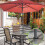 4Pcs Patio Table Umbrella Hole Ring Plug, Silicone Pool Umbrella Sleeve Stabilizer,Umbrella Table Ring Hole Insert Black 6