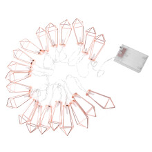 20LED Rose Gold Geometric String Lights for Indoor Weddings & Parties