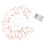 20LED Rose Gold Geometric String Lights for Indoor Decor, 3AA Batteries 10