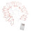 20LED Rose Gold Geometric String Lights for Indoor Decor, 3AA Batteries 12