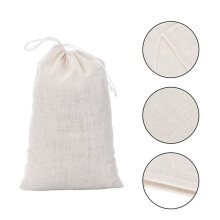 150 Pack Cotton Muslin Bags Multipurpose Drawstring Bags for Tea Jewelry Wedding Party Favors Storage (4 x 6 Inches)