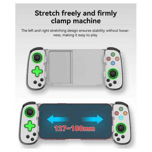 D8 Telescopic Game Controller with Turbo/6-Axis Gyro/Vibration Gamepad -Compatible5.2 for PS3  PC B 2