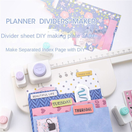 Divider  Round Corner DIY Production Board, Multi-Function Divider Page,DIY Bookmark Index Tag Punch 1