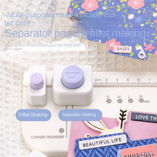 Divider  Round Corner DIY Production Board, Multi-Function Divider Page,DIY Bookmark Index Tag Punch 2