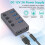 USB3.0-Splitter, 4-Port-Lade-Multi-Interface-HUB mit Schalter 4