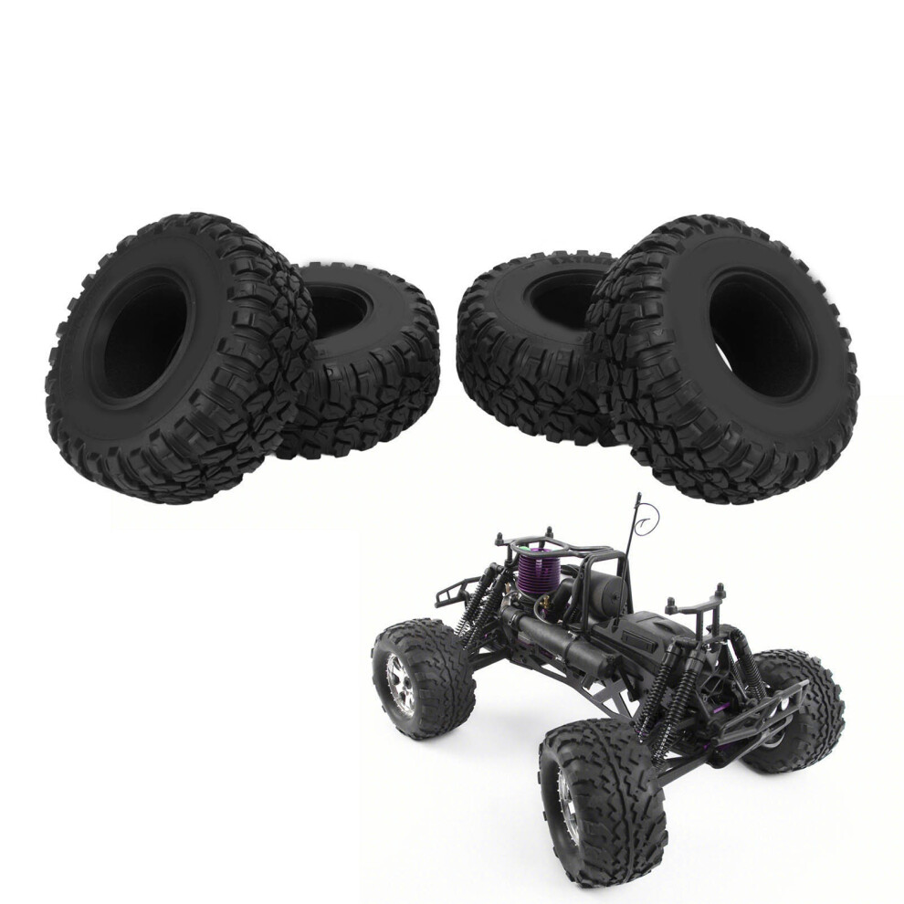 Rc Crawler Wheels 2.2 Inch Rubber Shock Absorbing Durable For Traxxas 4Pcs 3251388991399