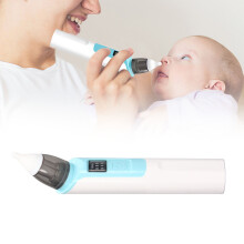 Wiederaufladbarer Silikon-Elektro-Nasenreiniger für Baby, hellblau