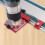 Aluminum Router Guide Rail Adapter with Limiter Rail Stop for Fixed Base Trim Routers, Compatible Most Router 3