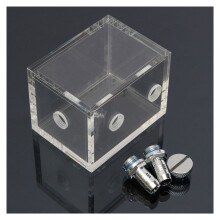 2X Neu 200 Ml Acryl Wassertank Kuehler Wasserkuehlung Kuehler PC CPU Wasserblock Transparent